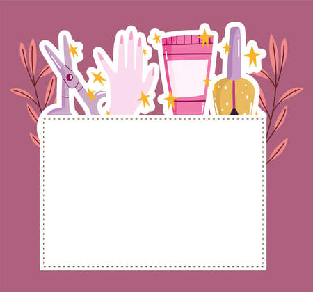 manicure stickers styleのイラスト素材