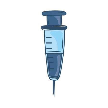 medical vaccine syringeのイラスト素材