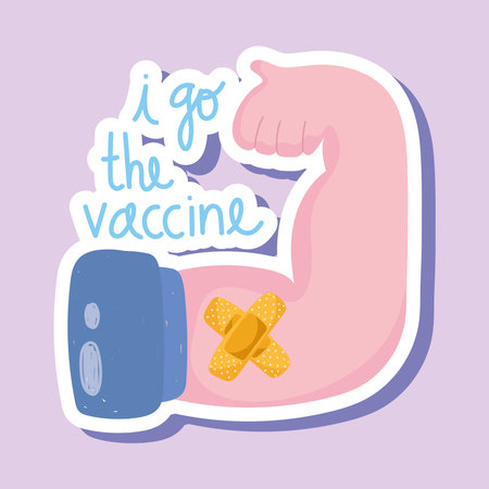 vaccine inspirational textのイラスト素材