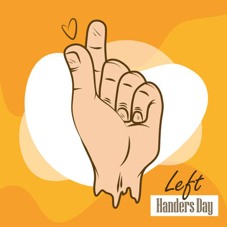 left handers dayのイラスト素材