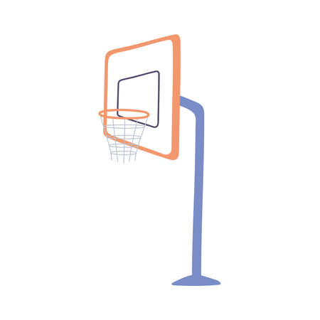 basketball board with hoopのイラスト素材