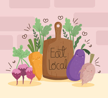 cute food vegetablesのイラスト素材
