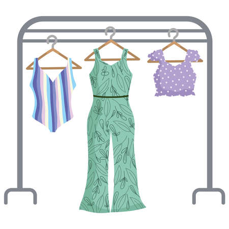 female clothes hangのイラスト素材