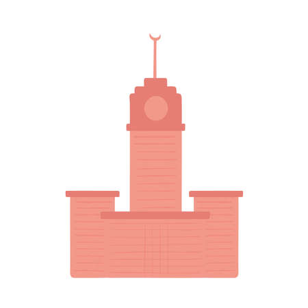 high tower clockのイラスト素材