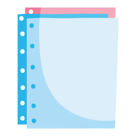 sheet papers blankのイラスト素材