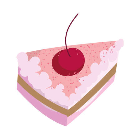 slice sweet cakeのイラスト素材