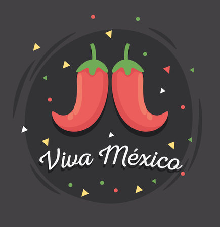 viva mexico phraseのイラスト素材