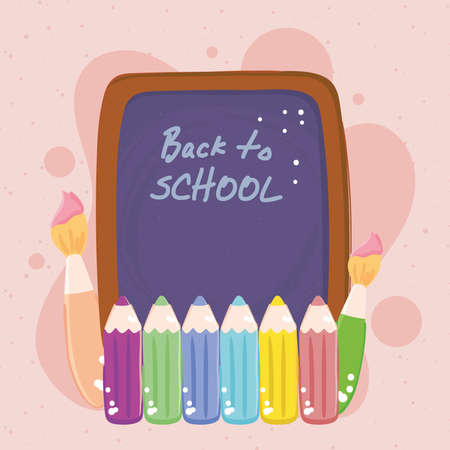 back to school chalkboardのイラスト素材