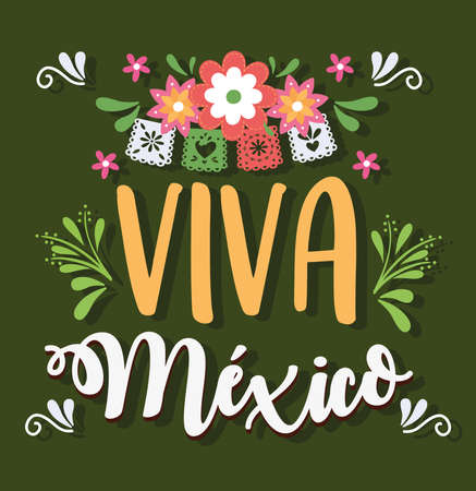 viva mexico greeting cardのイラスト素材