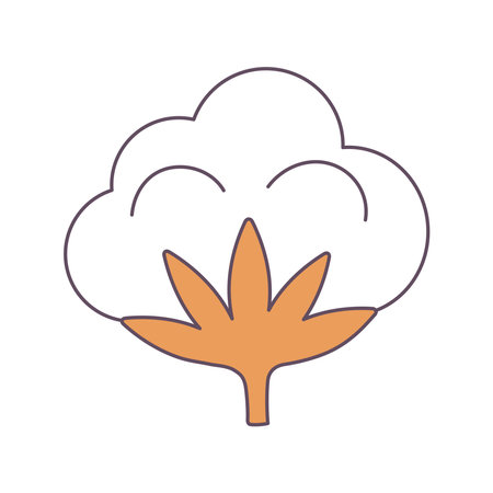 cotton flower ballのイラスト素材