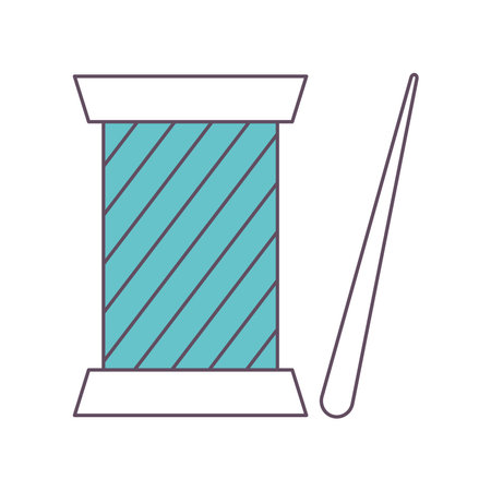 needle and thread tubeのイラスト素材
