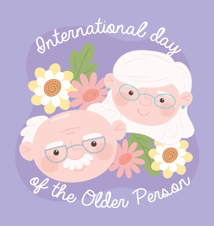 international day older personのイラスト素材
