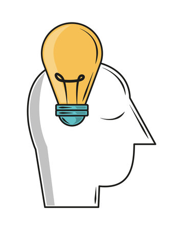 life skills idea thinkingのイラスト素材