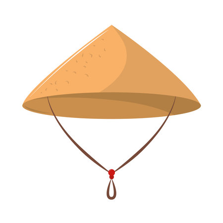 vietnamese straw hatのイラスト素材
