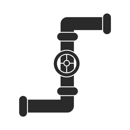 pipes and round valveのイラスト素材