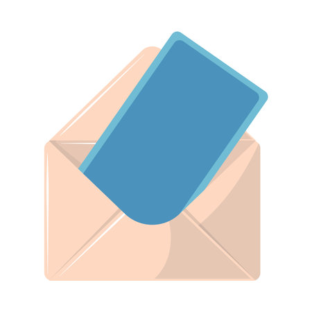 envelope with cardのイラスト素材