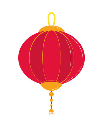 asia lantern ornamentのイラスト素材