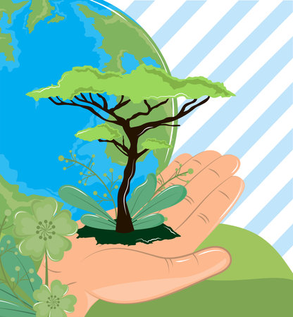 world habitat day celebrationのイラスト素材