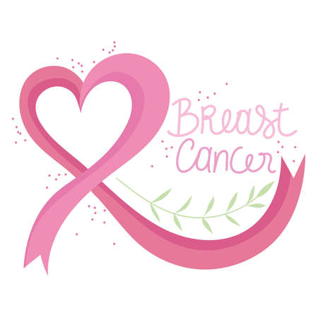 breast cancer phraseのイラスト素材