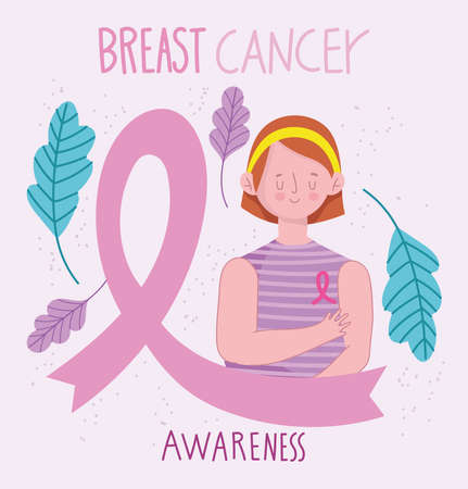 breast cancer awareness posterのイラスト素材