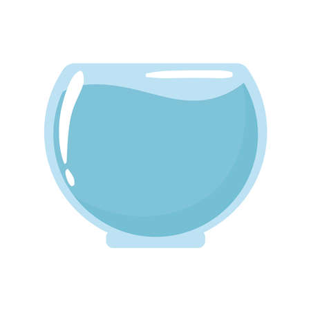 glass bowl with waterのイラスト素材