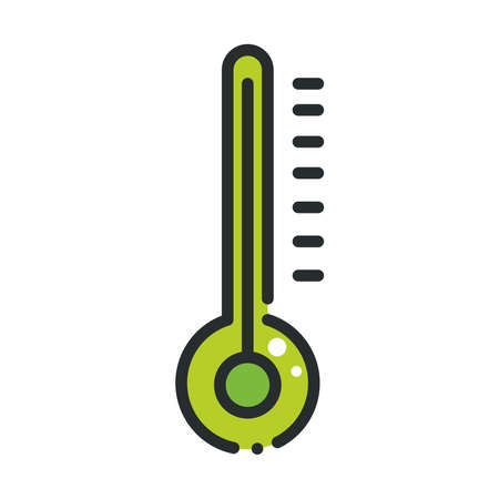 green thermometer ecologyのイラスト素材