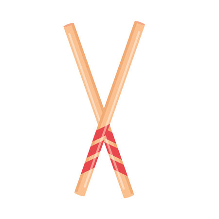drumsticks wooden iconのイラスト素材