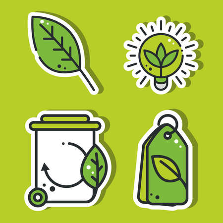 green energy and recycleのイラスト素材