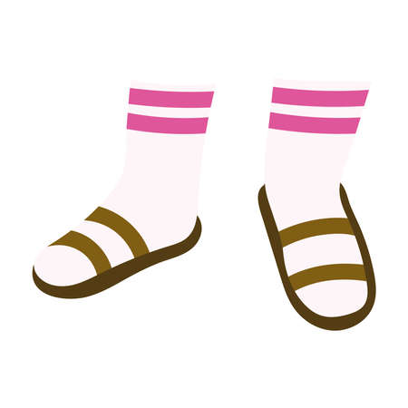 feet in stockingsのイラスト素材