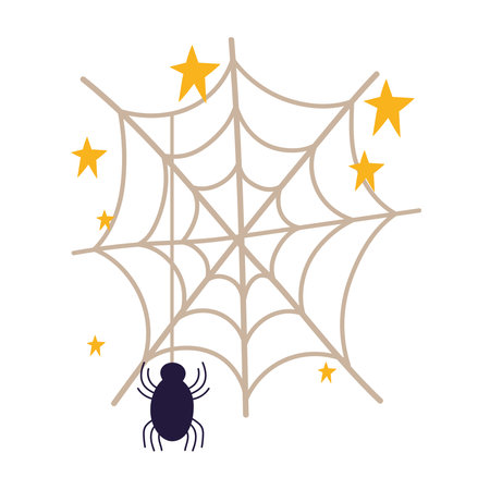 spider in the spiderwebのイラスト素材