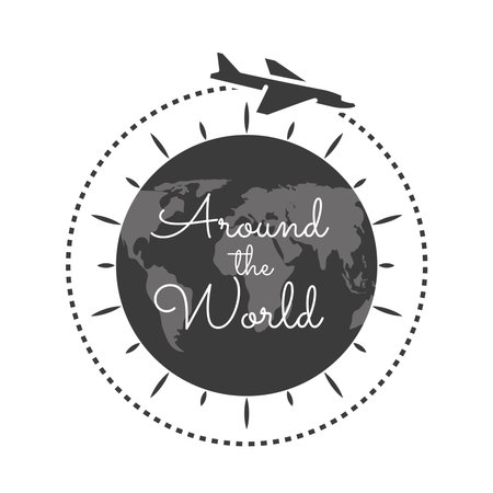 travel around the worldのイラスト素材