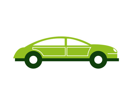 green car transportのイラスト素材