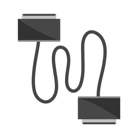 computer energy cableのイラスト素材