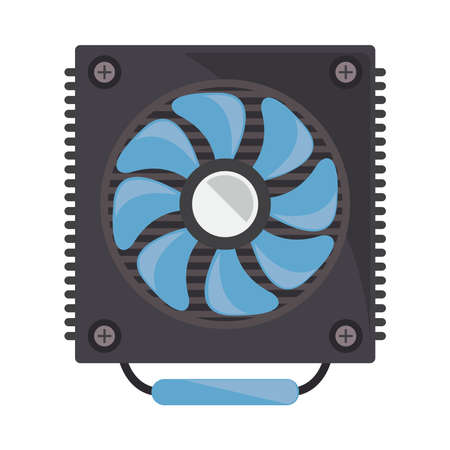 fan of computerのイラスト素材