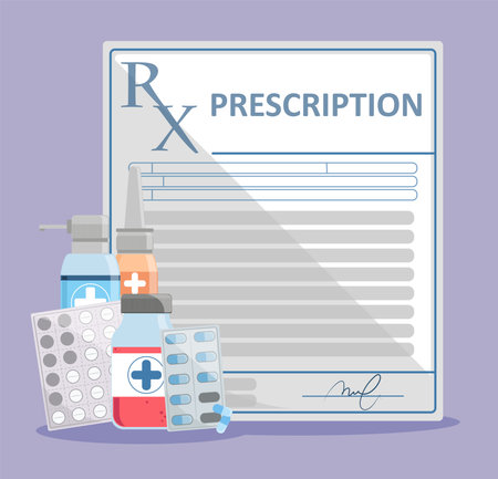 prescription for medicineのイラスト素材