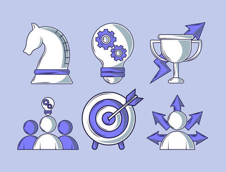strategy business ideaのイラスト素材