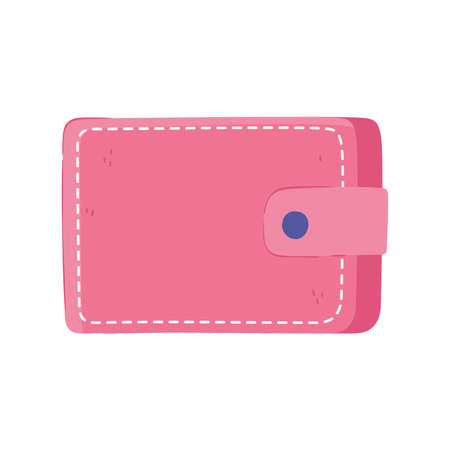 pink wallet accessoryのイラスト素材