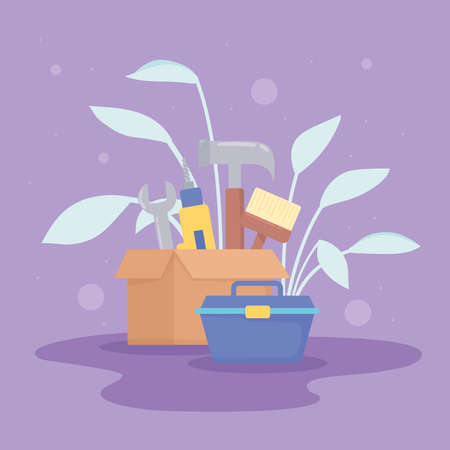 tools for home improvementのイラスト素材