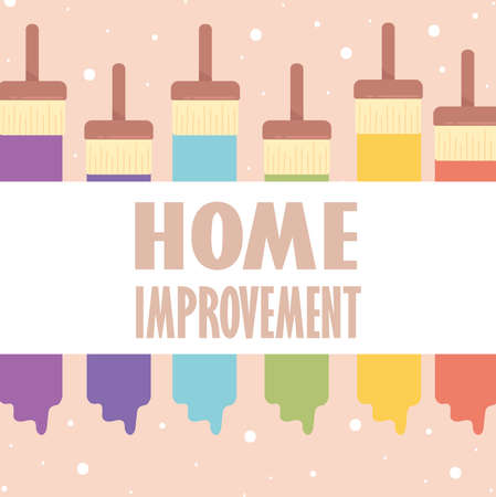 home improvement brushesのイラスト素材