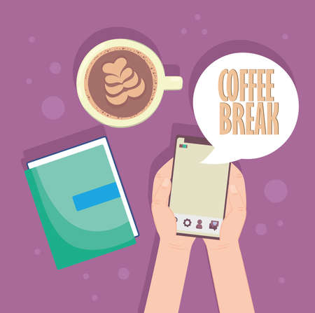 coffee break conceptのイラスト素材