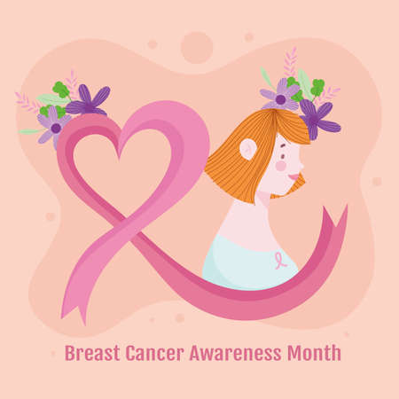 breast cancer awareness monthのイラスト素材