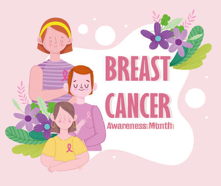 breast cancer awareness monthのイラスト素材