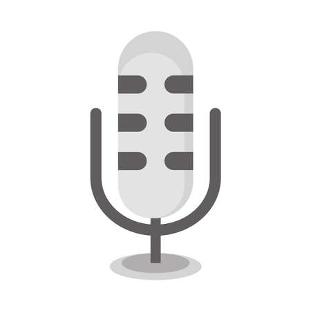 microphone flat iconのイラスト素材