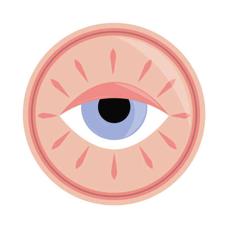 female eye flat iconのイラスト素材