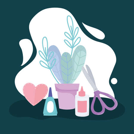 craft glue bottlesのイラスト素材