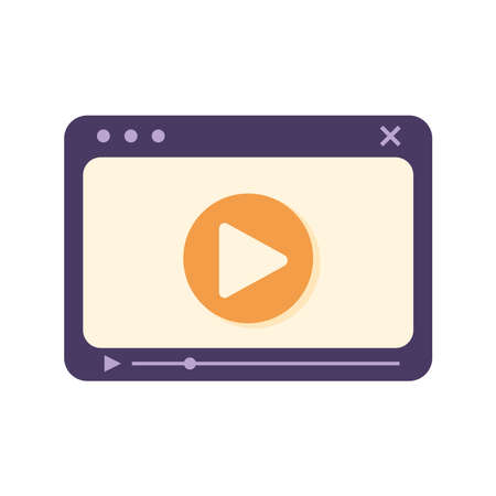 mobile video playerのイラスト素材