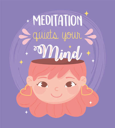 meditation quiest you mindのイラスト素材