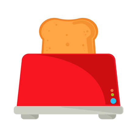 toaster with breadのイラスト素材