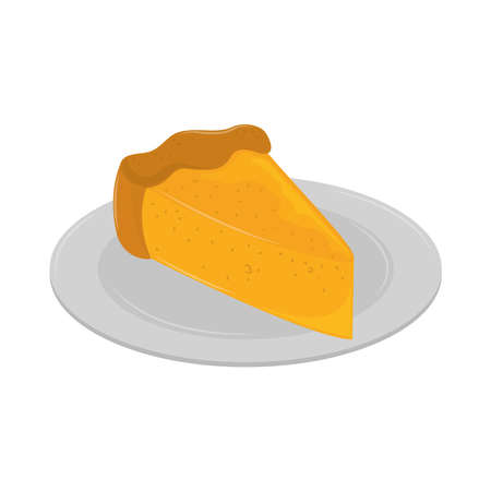 piece cake on dishのイラスト素材