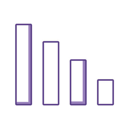 statistics bar chartのイラスト素材